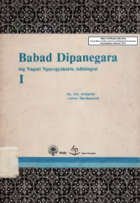 Image of BABAD DIPONEGARA ING NAGARI NGAYOGYAKARTA ADININGRAT